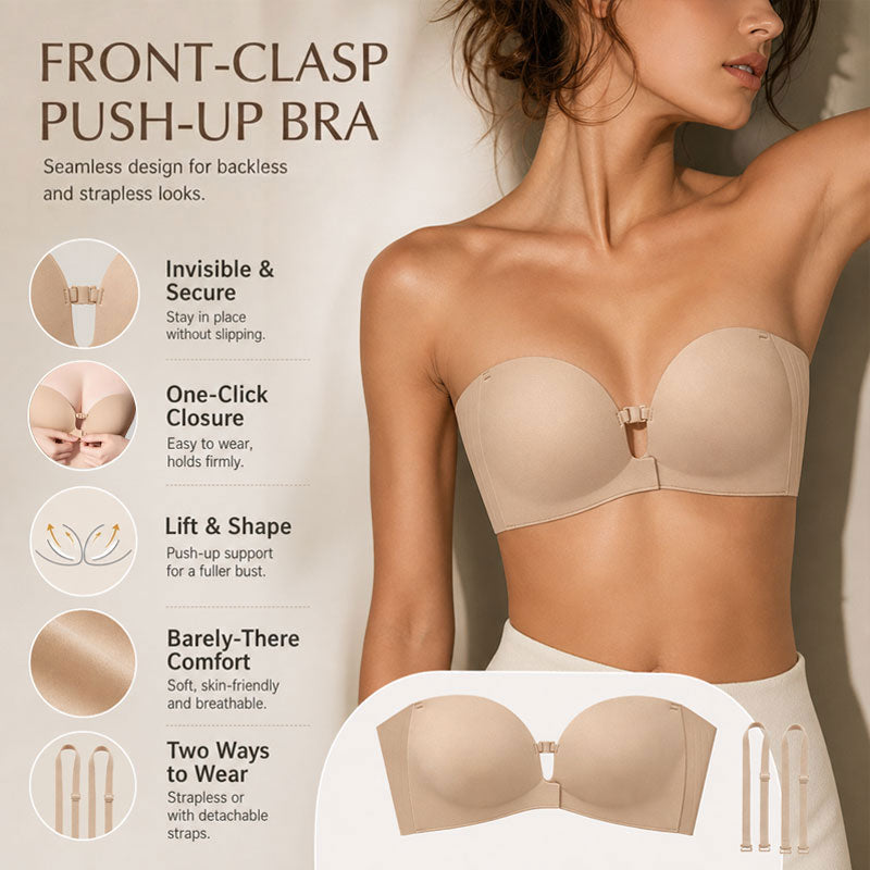 Front Closure Push-Up Bra
