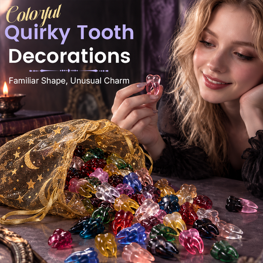 Colorful Quirky Tooth Decorations