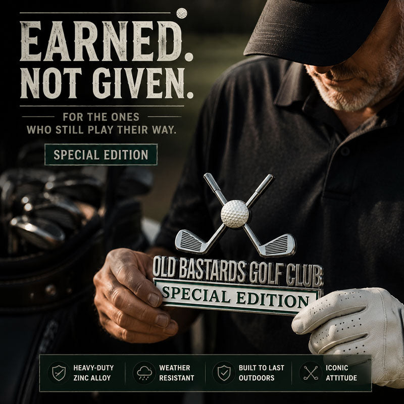 Old Bastards Golf Club Special Edition Car Badge
