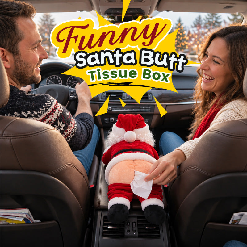 Funny Santa Butt Tissue Box