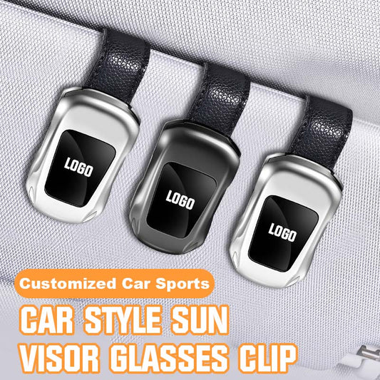 Customized Car Sports Car Style Sun Visor Glasses Clip