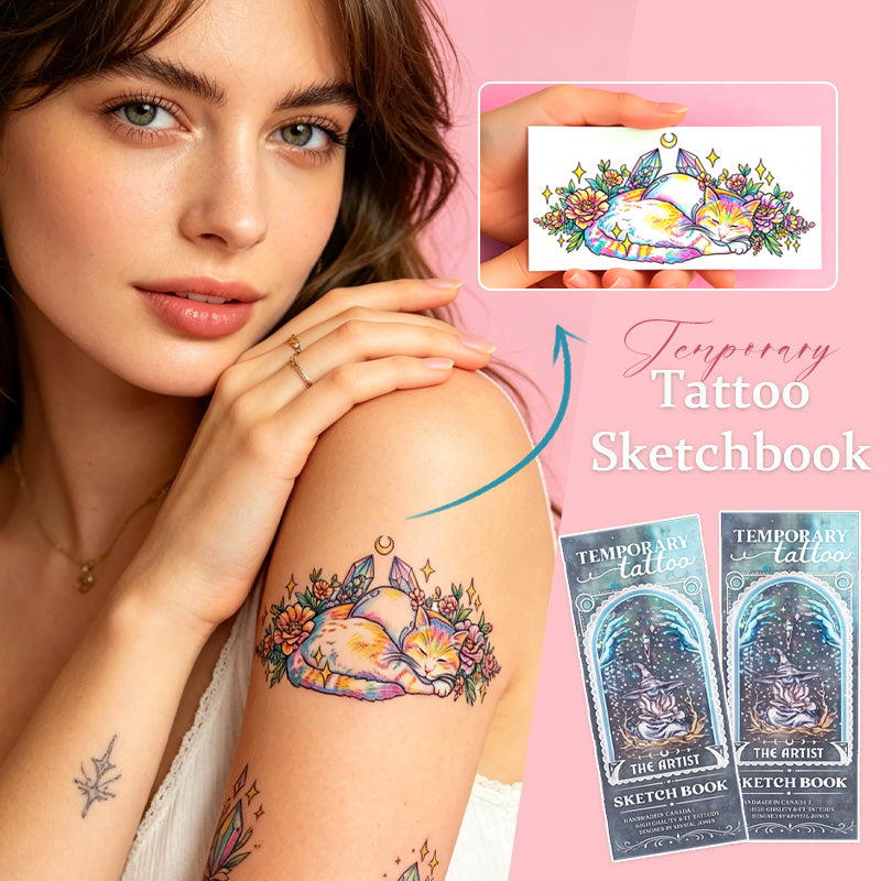 Temporary Tattoo Sketchbook – Tattoo Design Drawing Book