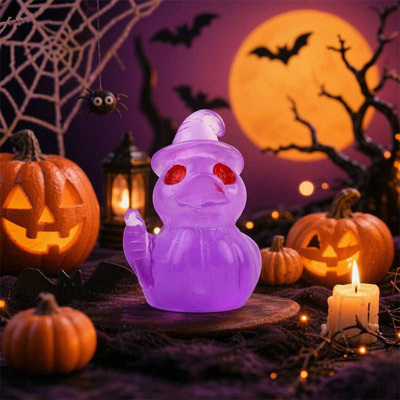 🎃🐤 Halloween Resin Mini Duckies — 12 Spooky Designs, 1‑Inch Tiny Decor