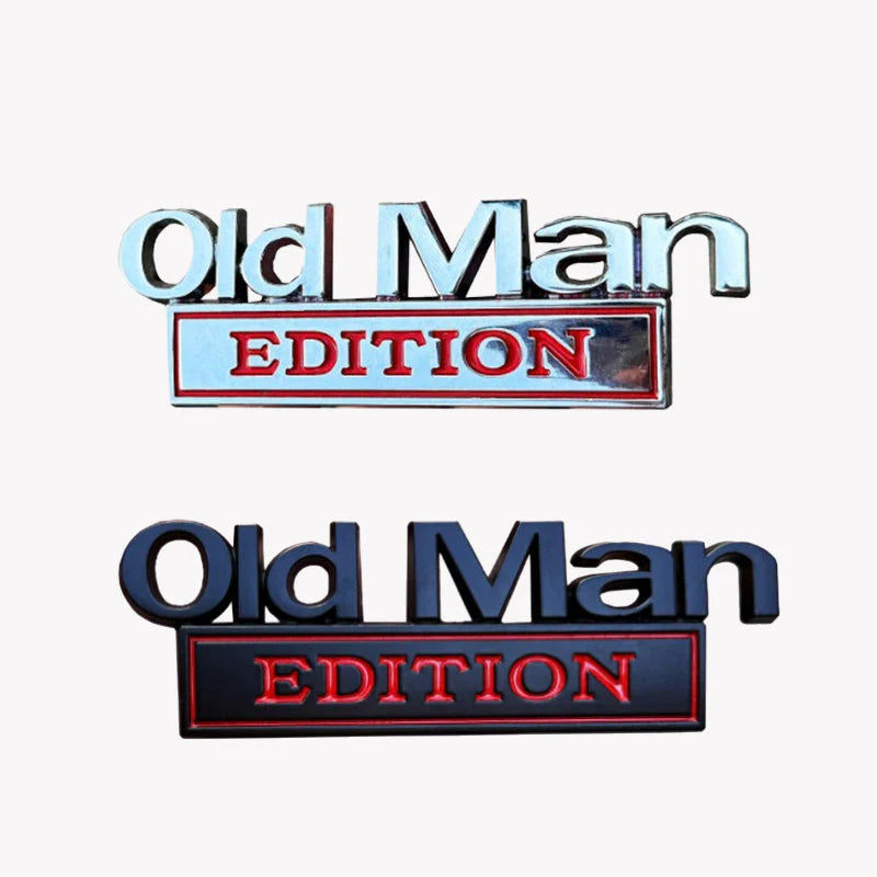 🚗 Old Man Edition-Auto-Emblem