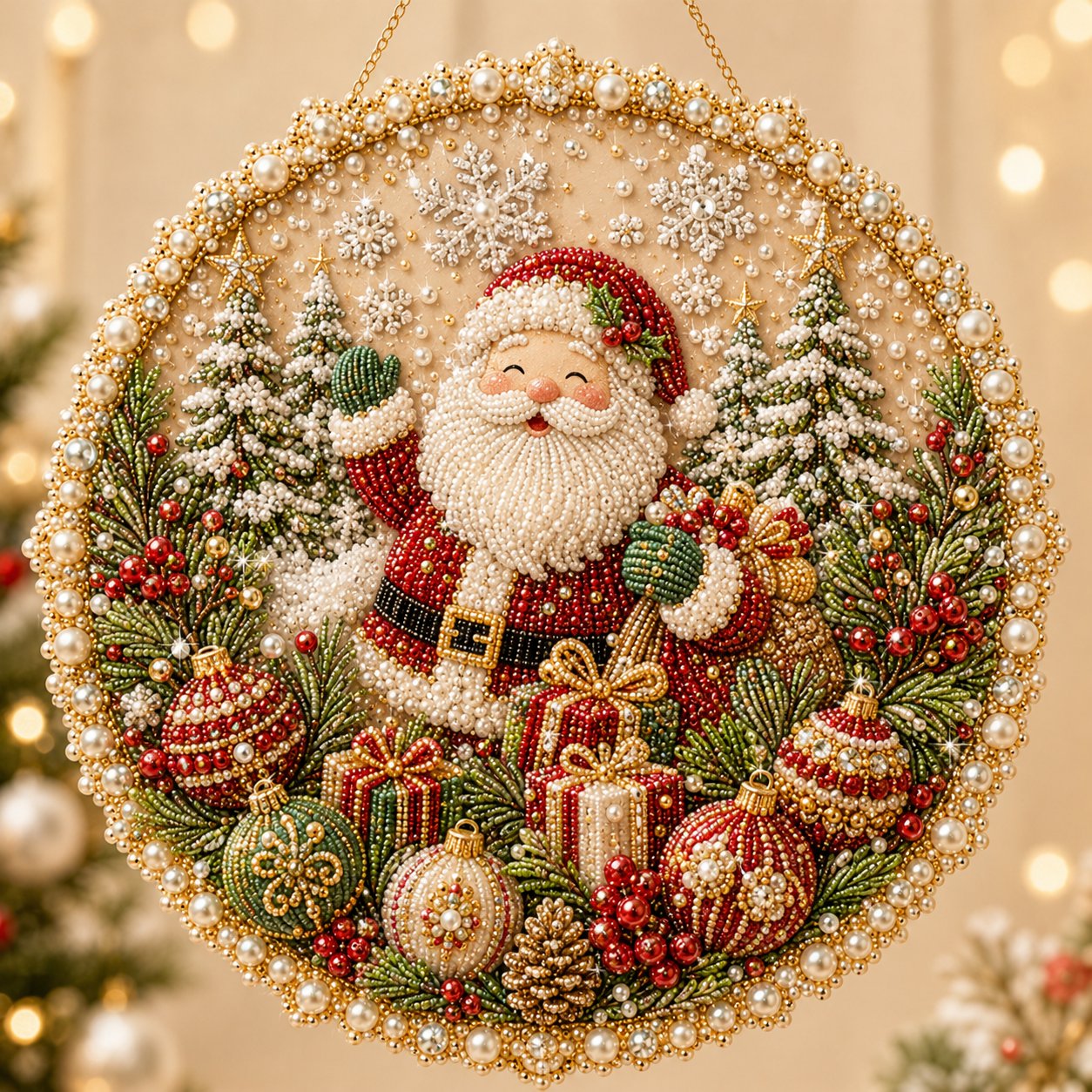 ✨ Four Seasons & Holiday Pearl Art Hanging Wreath Kit 💎