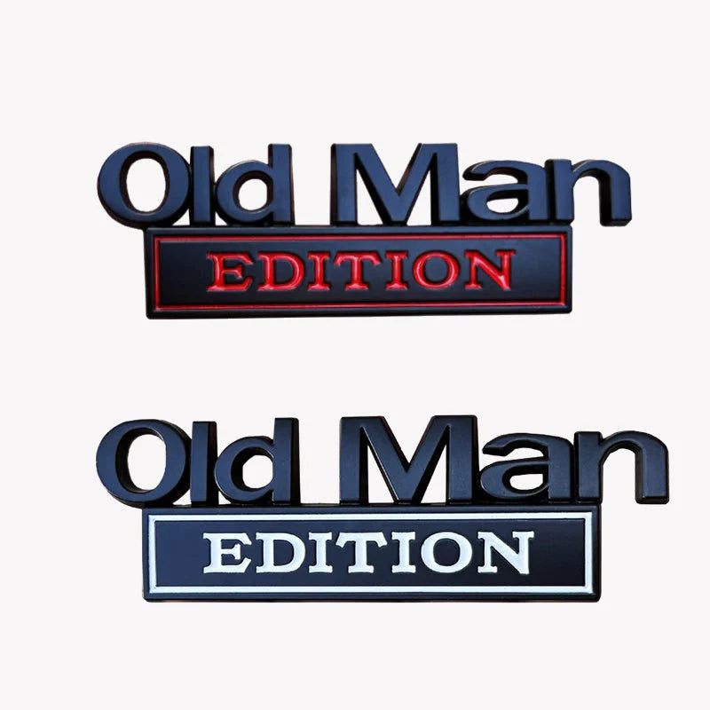 🚗 Old Man Edition-Auto-Emblem