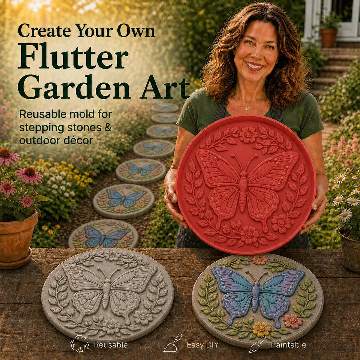💥 LAST DAY 49% OFF - Reusable Animal-Themed Garden Art Mold – Bring Nature to Life in Your Garden