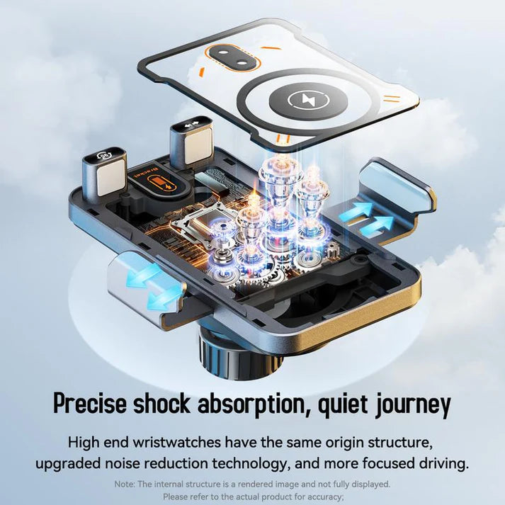 ✨2-in-1 Smart Car Phone Holder With Swivel Function And Wireless Charger