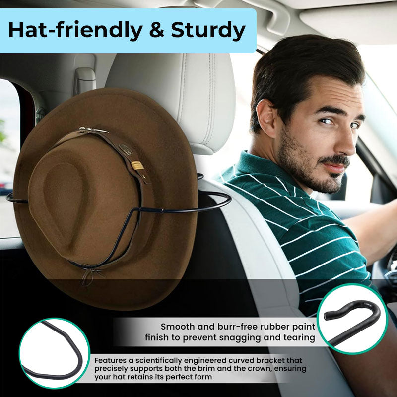 Western Hat Rack for Vehicles 🤠 — Protect Your Crown on Every Trail