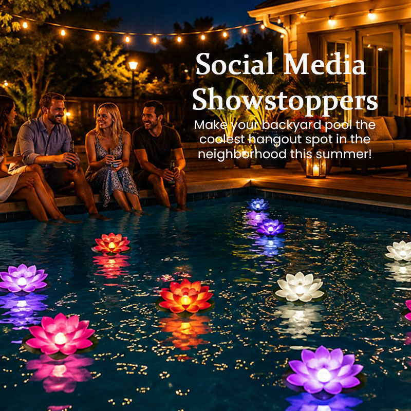 LED Floating Lotus Pool Lights