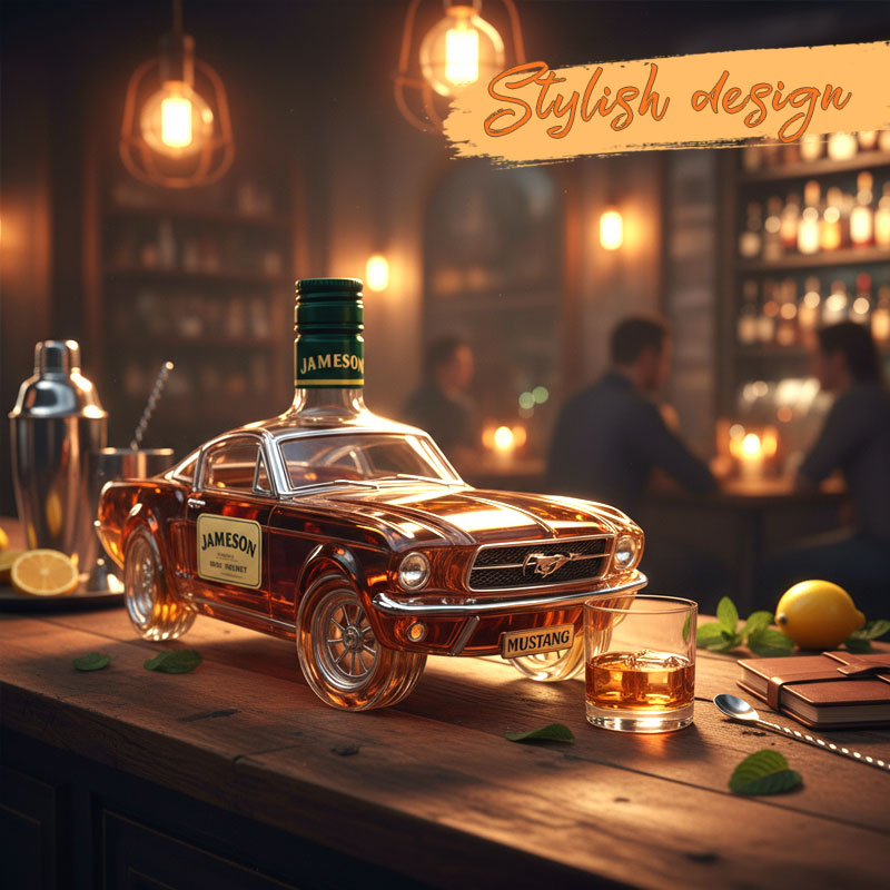 Sports Car-Shaped Whiskey Bottle🥃🐎