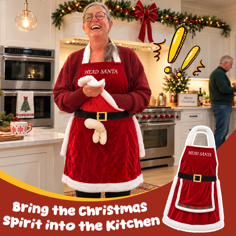 Santa Costume Kitchen Apron