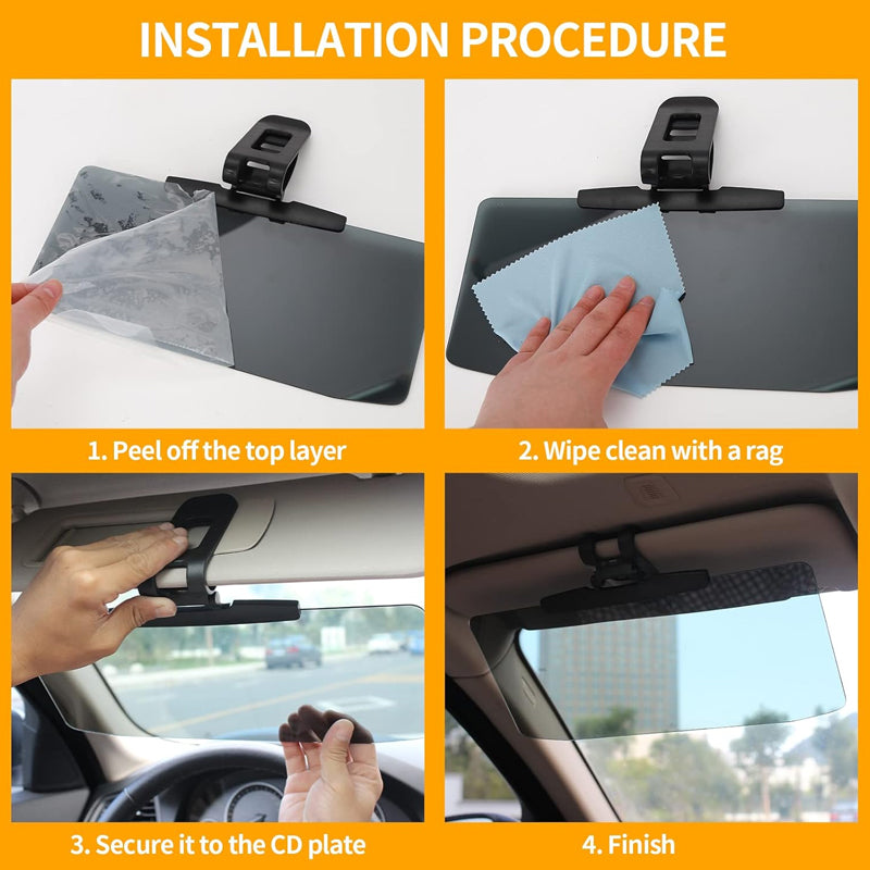 2-in-1 Car Sunshade ✨ Day & Night Privacy Screen for Safe Driving 🚗