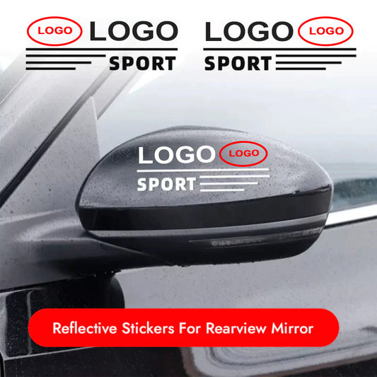 Customized Reflective Stickers For Rearview Mirror
