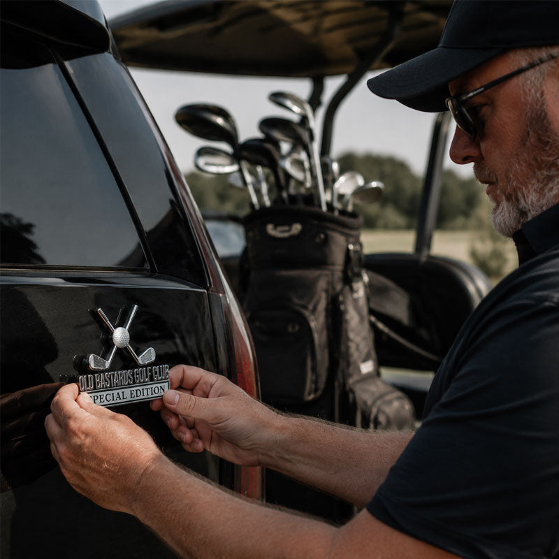 Old Bastards Golf Club Special Edition Car Badge