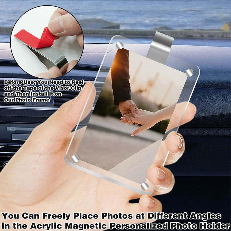 Car Sun Visor Photo Holder