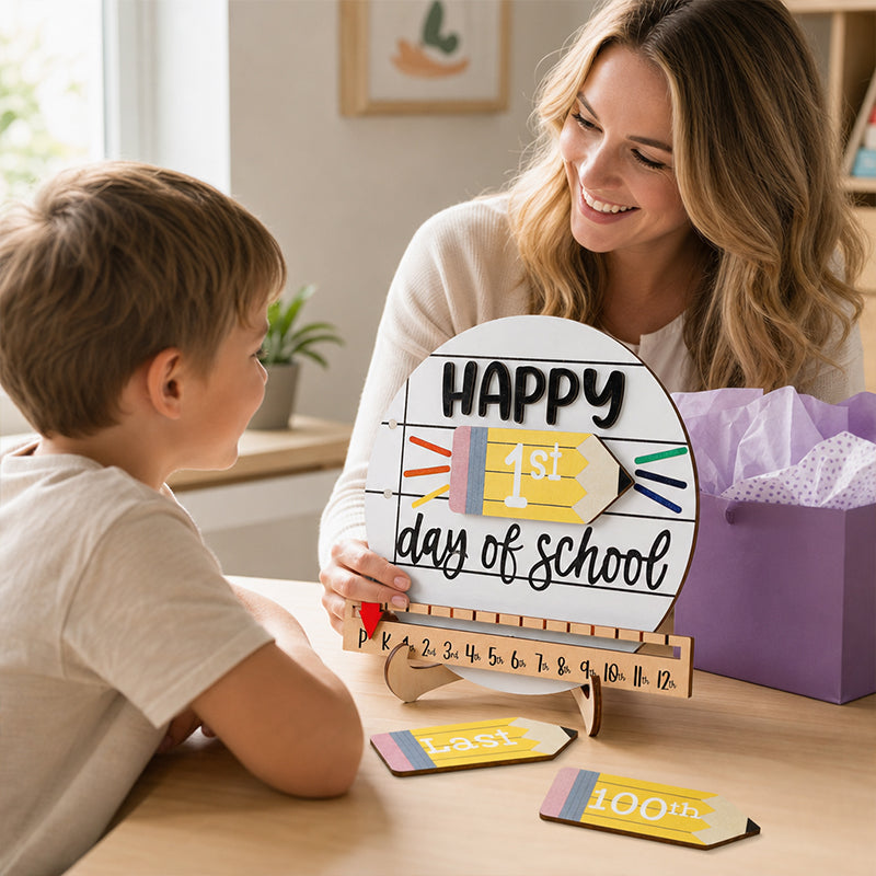 Reusable Back-to-School Milestone Board – Kids' Growth Photo Prop