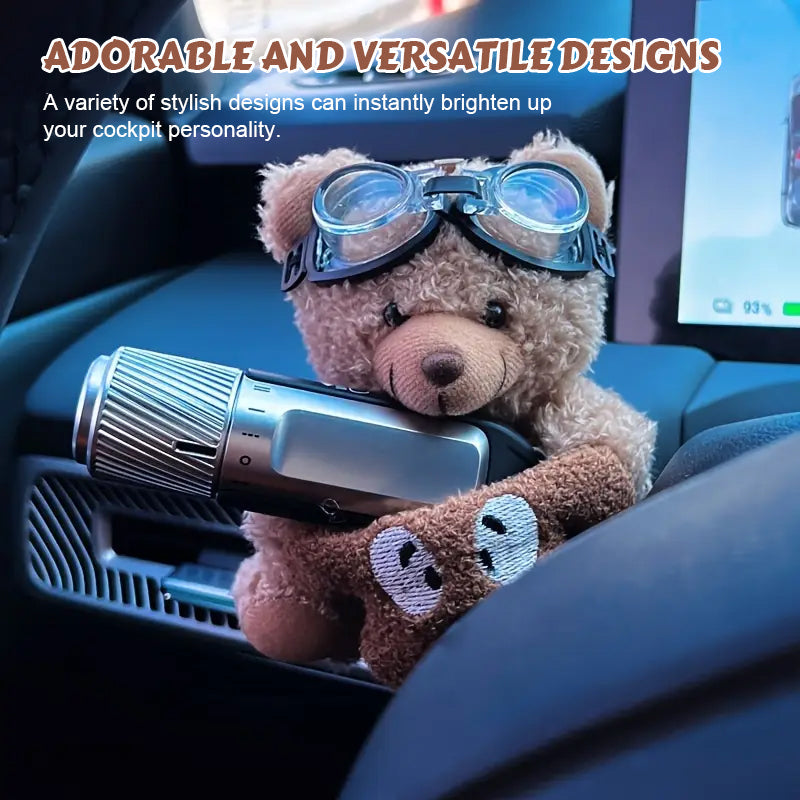 The cuddly travel companion 🧸 — Enhance your car interior with pure cuteness