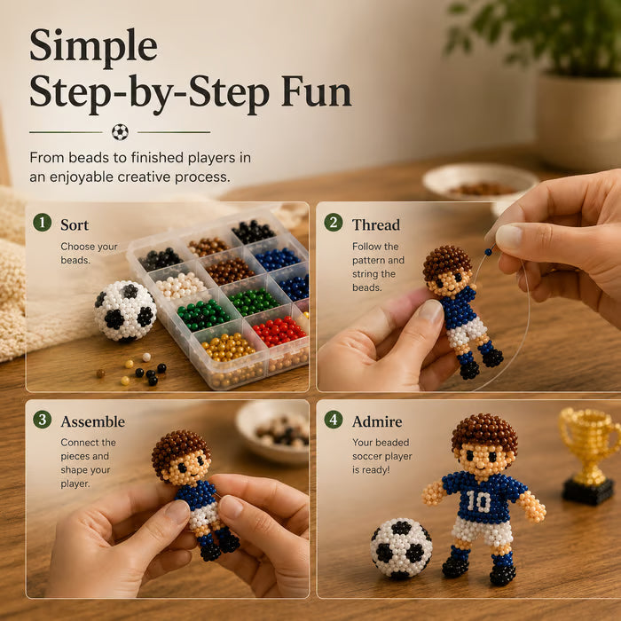 ⚽✨3D Beaded Soccer DIY Kit
