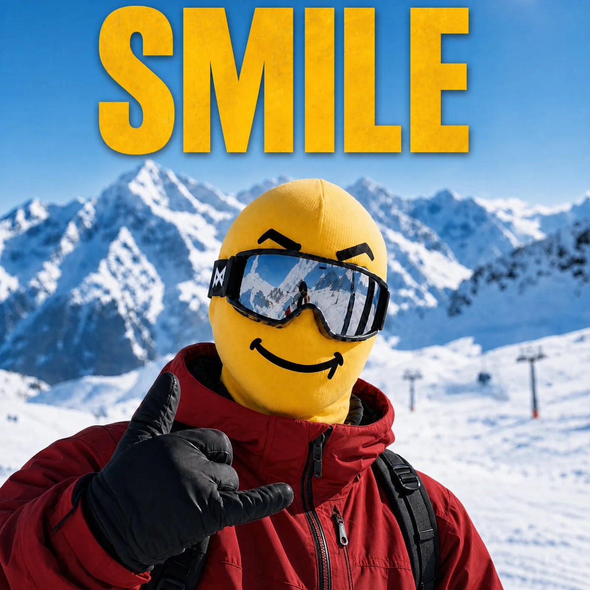 😂 Funny Emoji Fleece Balaclava – Warm Winter Face Mask