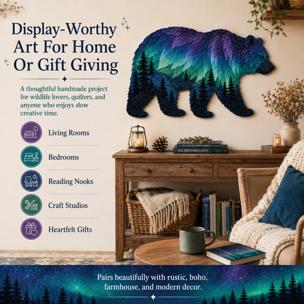 🐻Northern Lights Wildlife DIY Patchwork Kit