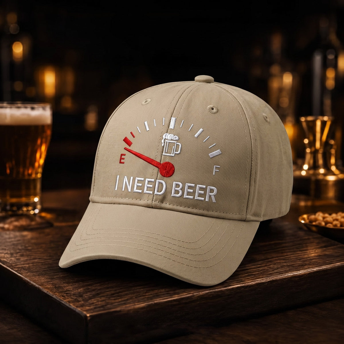 🍺 'I NEED BEER' embroidered baseball cap – Unisex commemorative cap 🧢