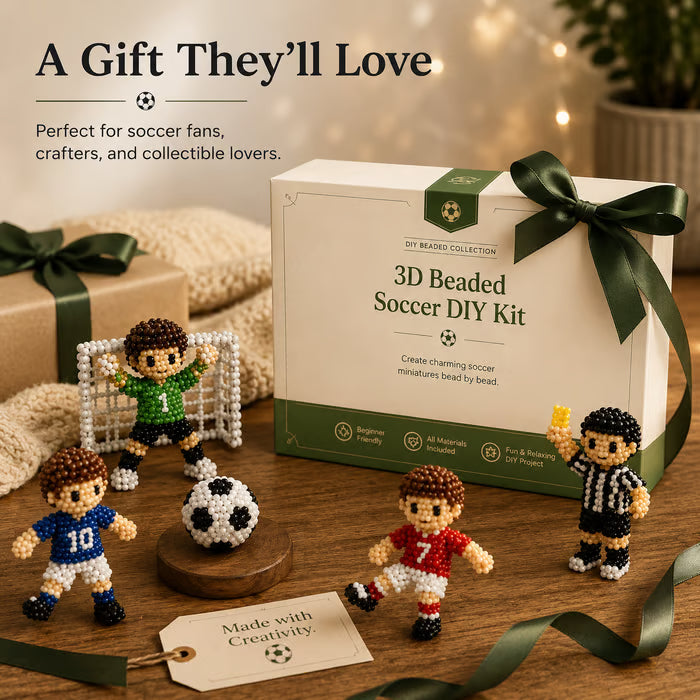 ⚽✨3D Beaded Soccer DIY Kit