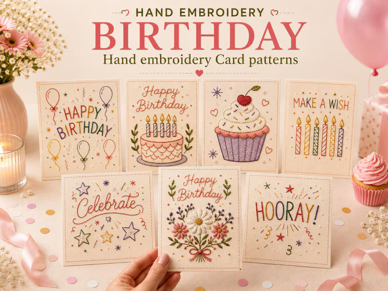 🌲Christmas Hand Embroidery Card DIY Kit | Stitch Your Way Into the Christmas Spirit ✨ 🎁