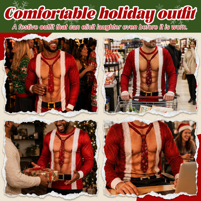 Men's Funny Christmas Party Top 🎄