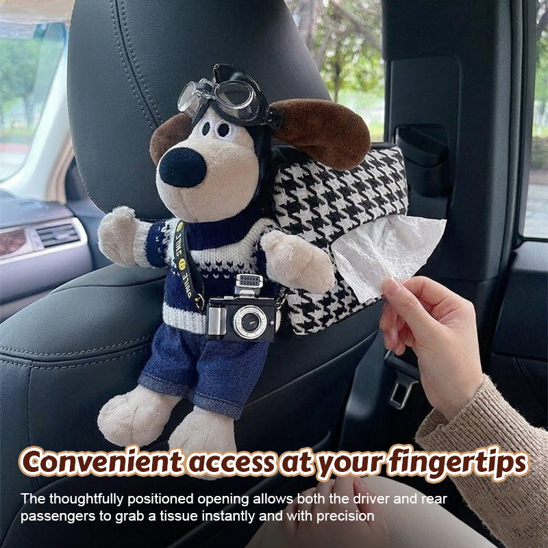 Cute Dog Car Tissue Holder