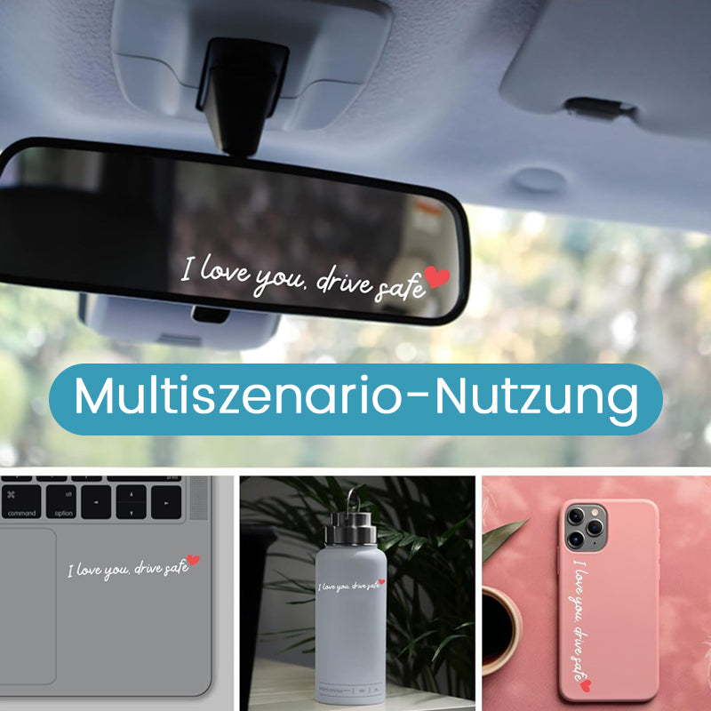 „I Love You Drive Safe“ Mirror stickers