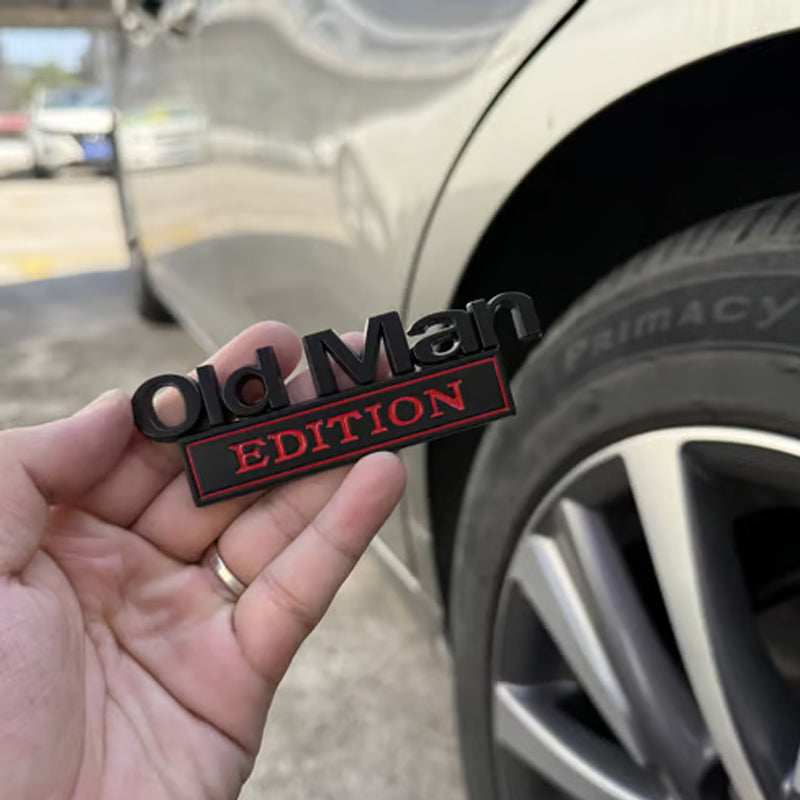 🚗 Old Man Edition-Auto-Emblem