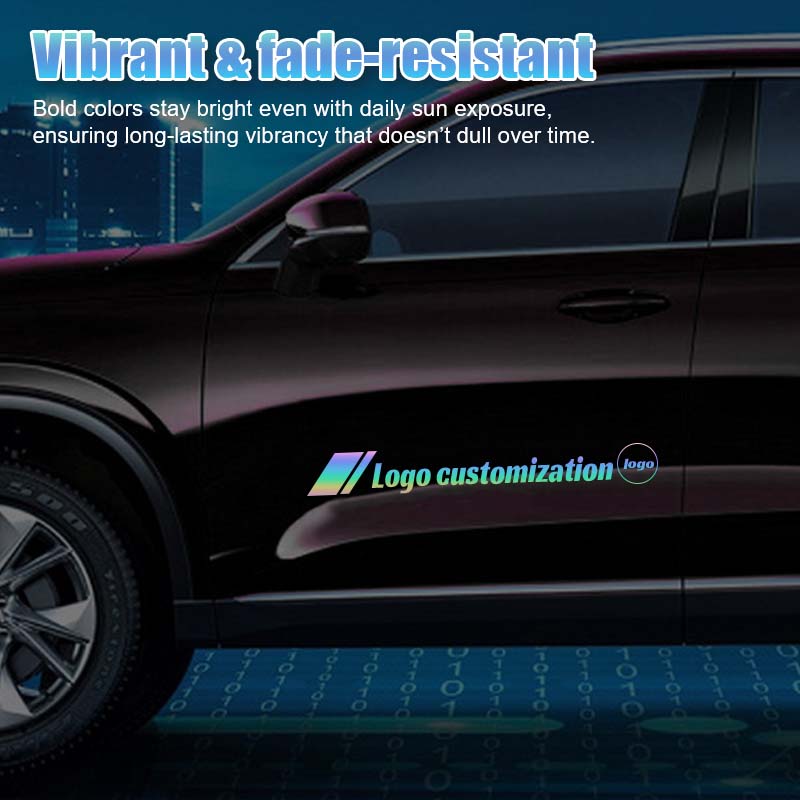 Colorful Laser Car Stickers