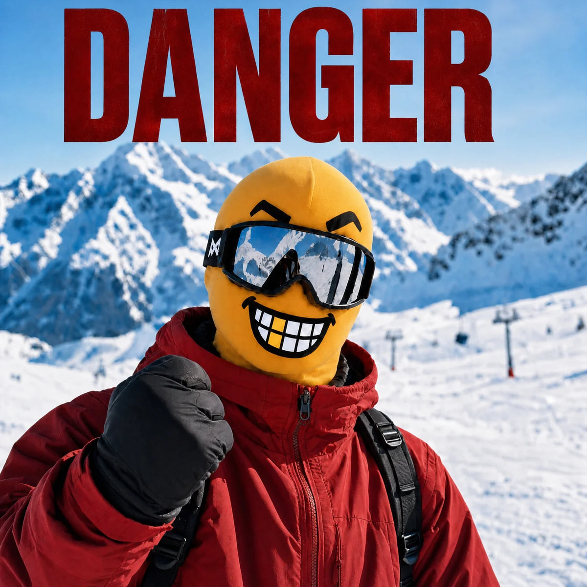 😂 Funny Emoji Fleece Balaclava – Warm Winter Face Mask
