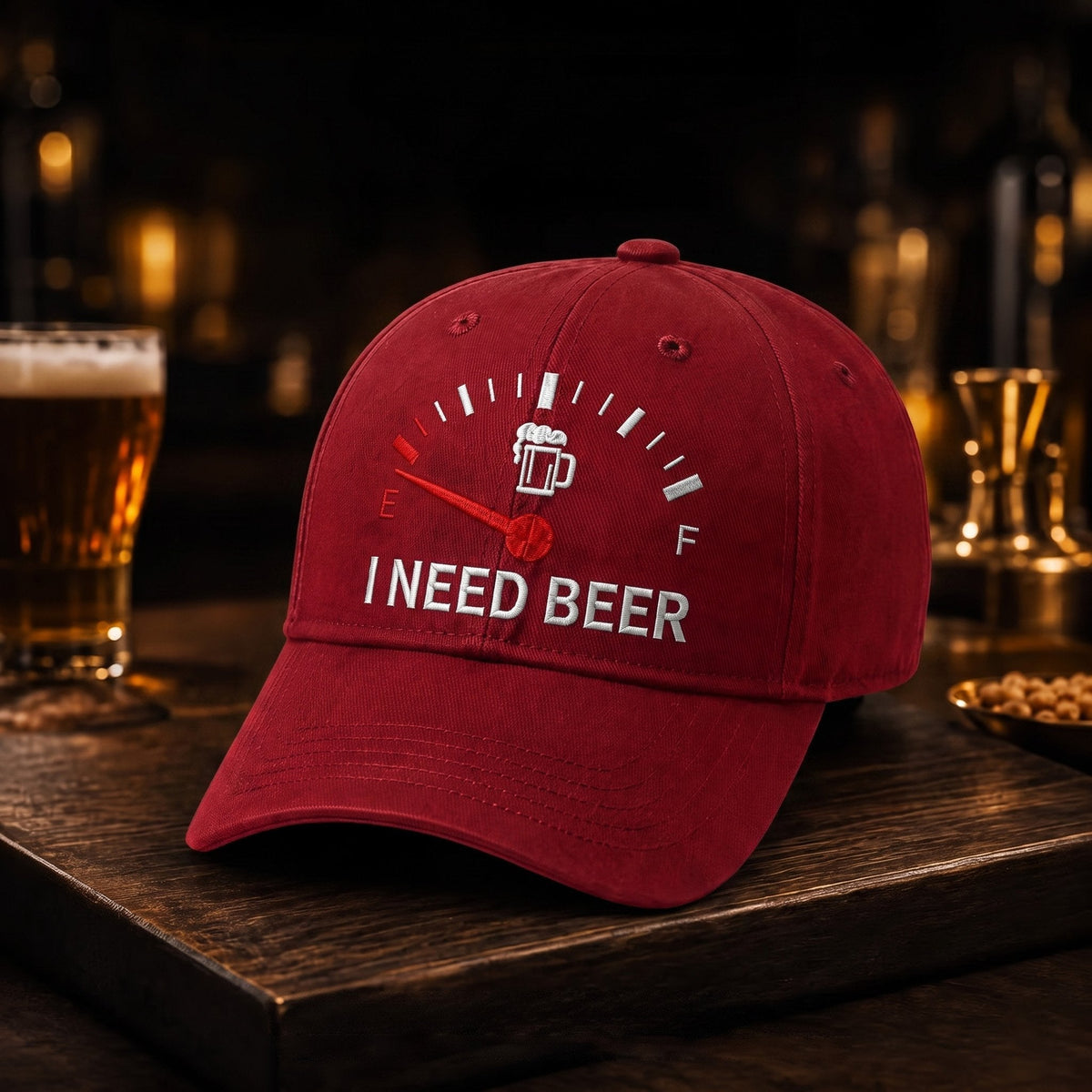 🍺 'I NEED BEER' embroidered baseball cap – Unisex commemorative cap 🧢