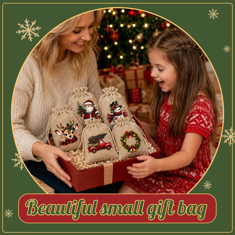 🎄 Christmas Drawstring Gift Bags
