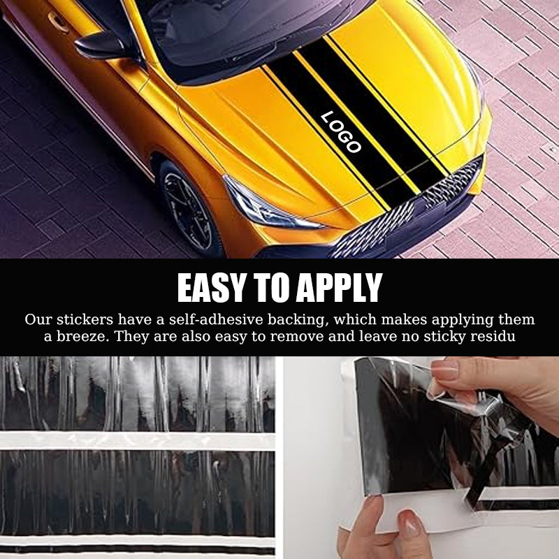 Car stickers to decorate the hood (2 sheets)