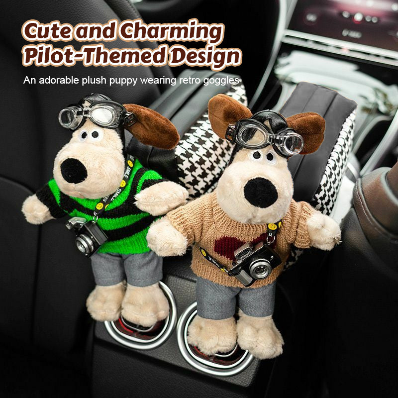 Cute Dog Car Tissue Holder