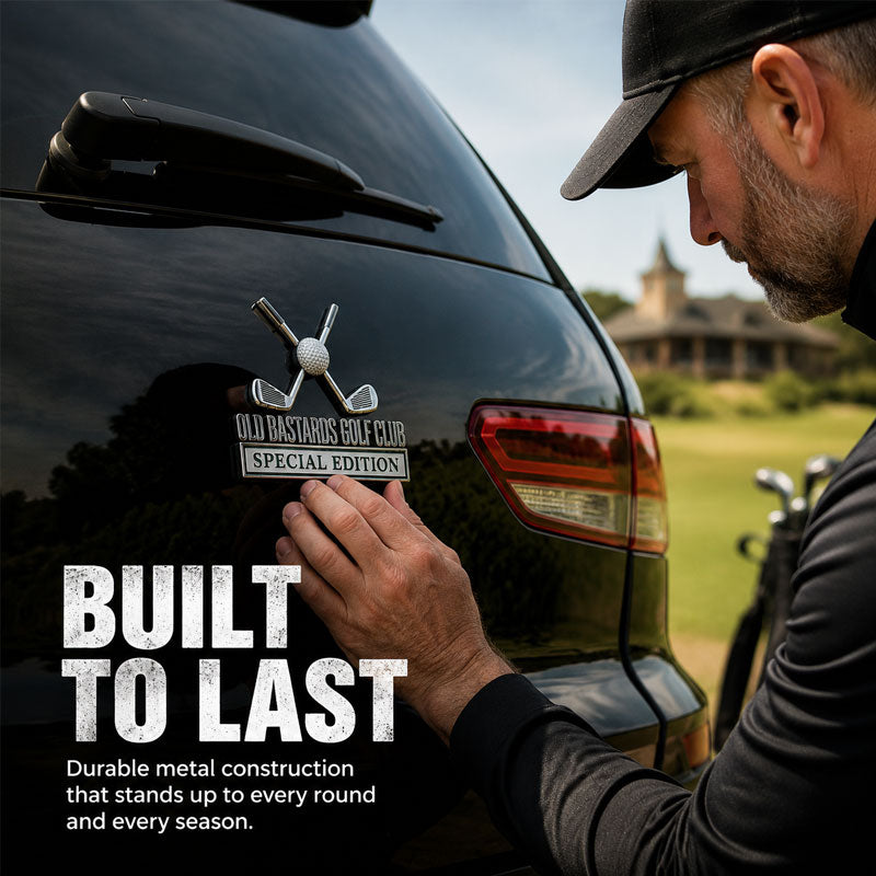 Old Bastards Golf Club Special Edition Car Badge