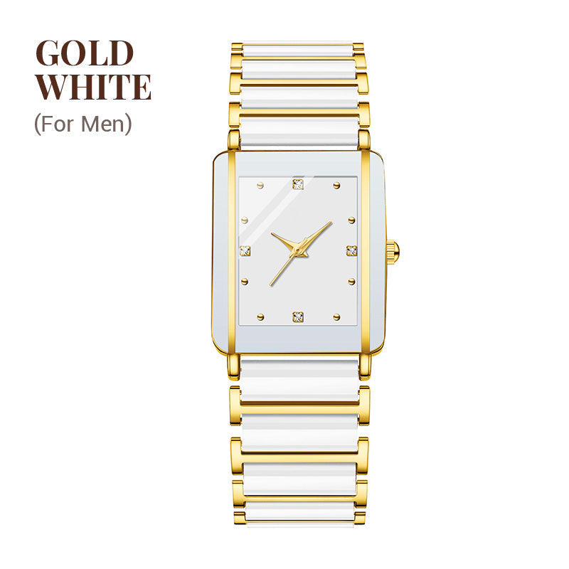 ⌚Fashion Ceramic Square Quartz Watch