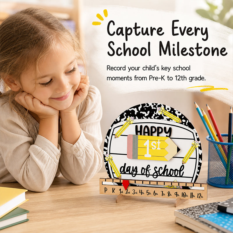 Reusable Back-to-School Milestone Board – Kids' Growth Photo Prop