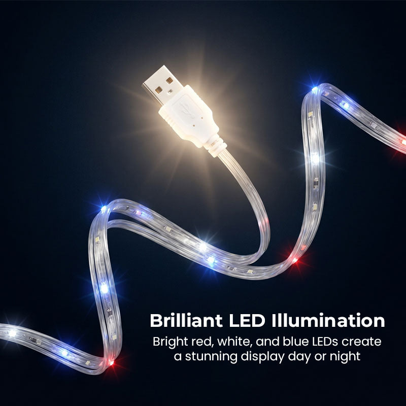250th Anniversary American Flag LED Light