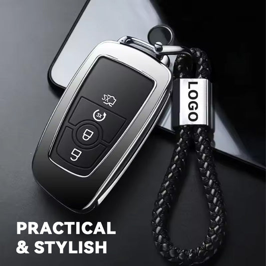 Custom Car Logo Braided Rope Keychain