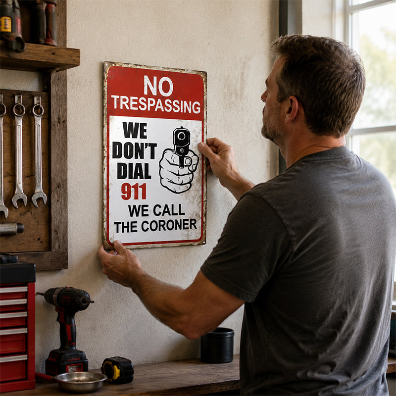 No Entry Decorative Plate