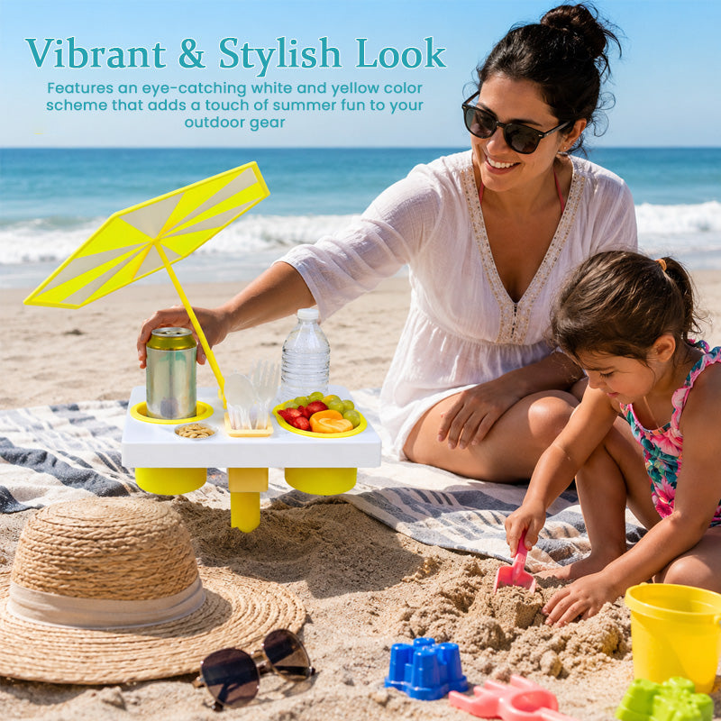 Sand-Free Portable Beach Table