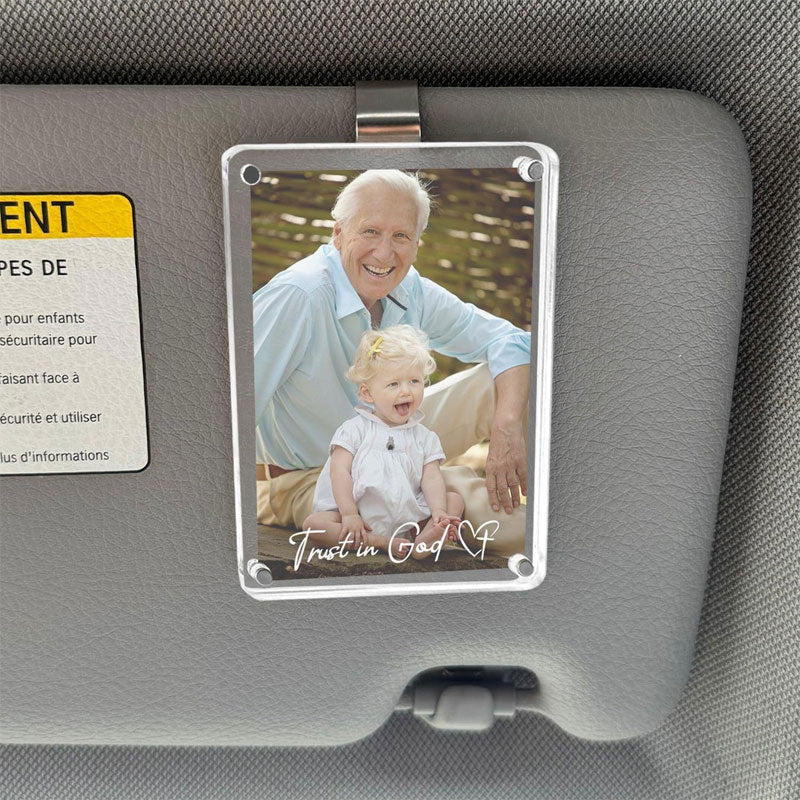 Car Sun Visor Photo Holder