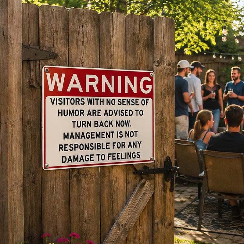Humor Warning Door Decoration
