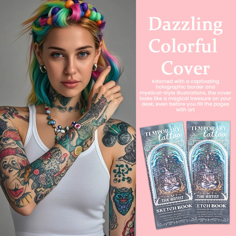 Temporary Tattoo Sketchbook – Tattoo Design Drawing Book