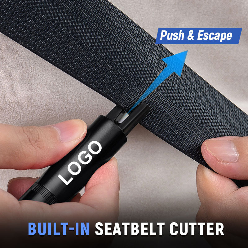 🚗Custom Car Window Breaker And Seatbelt Cutter