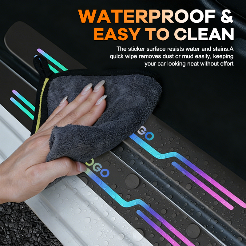 🚗Custom Laser-Engraved Car Door Sill Protector Stickers